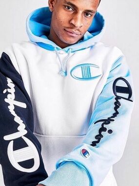 Champion reverse weave Colorblock men’s Hoodie Sz M